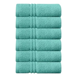 Home Weavers Inc Hazel Collection 100% Cotton Zero Twist 6-pc. Quick Dry Washcloth