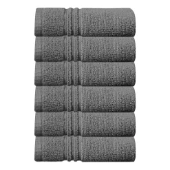 Home Weavers Inc Hazel Collection 100% Cotton Zero Twist 6-pc. Quick Dry Washcloth