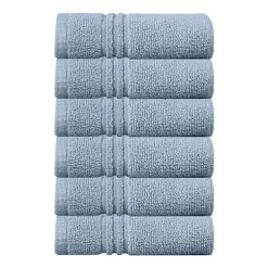 Home Weavers Inc Hazel Collection 100% Cotton Zero Twist 6-pc. Quick Dry Washcloth