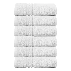Home Weavers Inc Hazel Collection 100% Cotton Zero Twist 6-pc. Quick Dry Washcloth
