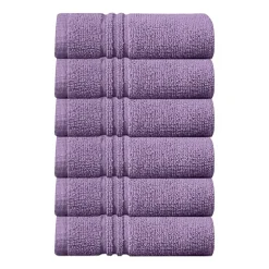 Home Weavers Inc Hazel Collection 100% Cotton Zero Twist 6-pc. Quick Dry Washcloth