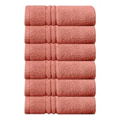 Home Weavers Inc Hazel Collection 100% Cotton Zero Twist 6-pc. Quick Dry Washcloth