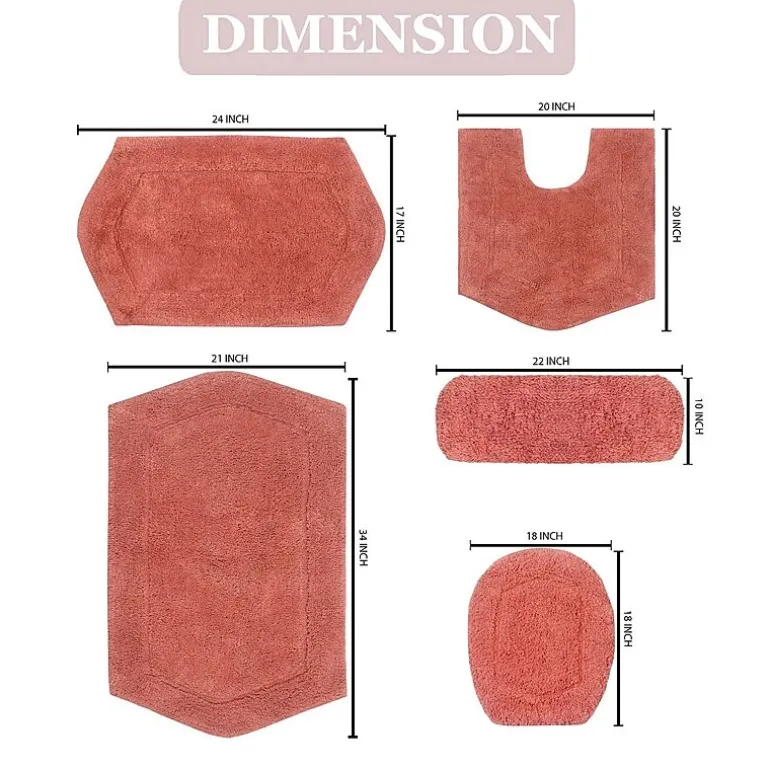 Home Weavers Inc Waterford 5-pc. Quick Dry Bath Rug Set