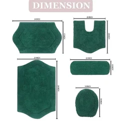 Home Weavers Inc Waterford 5-pc. Quick Dry Bath Rug Set
