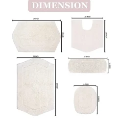 Home Weavers Inc Waterford 5-pc. Quick Dry Bath Rug Set