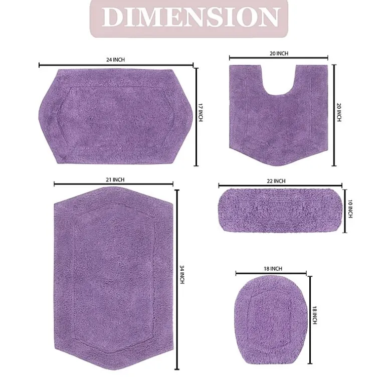 Home Weavers Inc Waterford 5-pc. Quick Dry Bath Rug Set