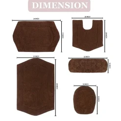 Home Weavers Inc Waterford 5-pc. Quick Dry Bath Rug Set