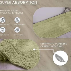 Home Weavers Inc Waterford Quick Dry 20X20 Inch Bath Rug