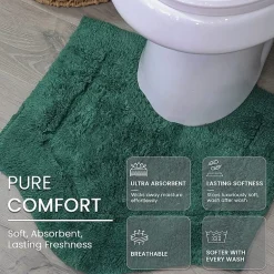 Home Weavers Inc Waterford Quick Dry 20X20 Inch Bath Rug
