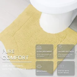 Home Weavers Inc Waterford Quick Dry 20X20 Inch Bath Rug