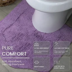 Home Weavers Inc Waterford Quick Dry 20X20 Inch Bath Rug