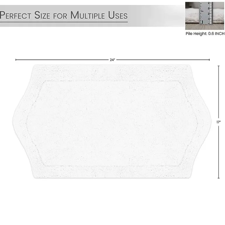 Home Weavers Inc Waterford Quick Dry 17X24 Inch Bath Rug