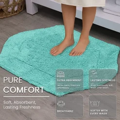 Home Weavers Inc Waterford Quick Dry 17X24 Inch Bath Rug