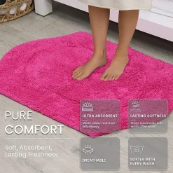 Home Weavers Inc Waterford Quick Dry 17X24 Inch Bath Rug