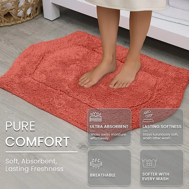 Home Weavers Inc Waterford Quick Dry 17X24 Inch Bath Rug