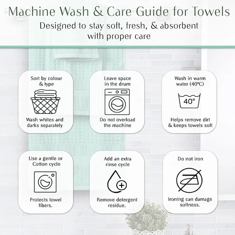 Home Weavers Inc Willow Collection 100% Cotton Zero Twist 12-pc. Quick Dry Washcloth