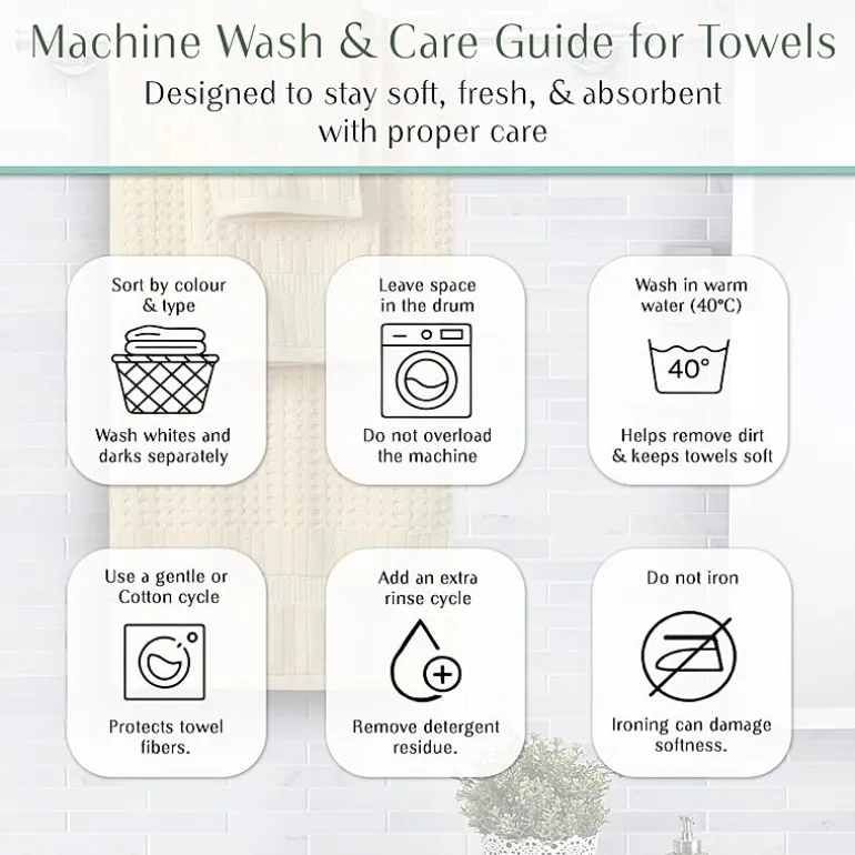 Home Weavers Inc Willow Collection 100% Cotton Zero Twist 12-pc. Quick Dry Washcloth
