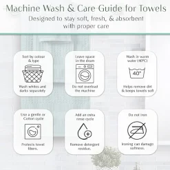 Home Weavers Inc Willow Collection 100% Cotton Zero Twist 12-pc. Quick Dry Washcloth
