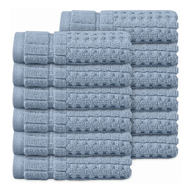 Home Weavers Inc Willow Collection 100% Cotton Zero Twist 12-pc. Quick Dry Washcloth