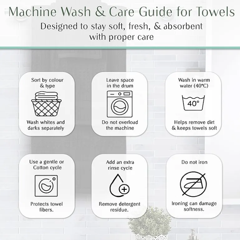 Home Weavers Inc Willow Collection 100% Cotton Zero Twist 12-pc. Quick Dry Washcloth