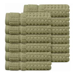 Home Weavers Inc Willow Collection 100% Cotton Zero Twist 12-pc. Quick Dry Washcloth
