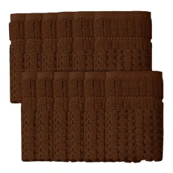 Home Weavers Inc Willow Collection 100% Cotton Zero Twist 12-pc. Quick Dry Washcloth