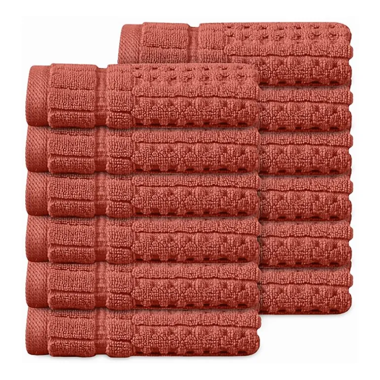 Home Weavers Inc Willow Collection 100% Cotton Zero Twist 12-pc. Quick Dry Washcloth
