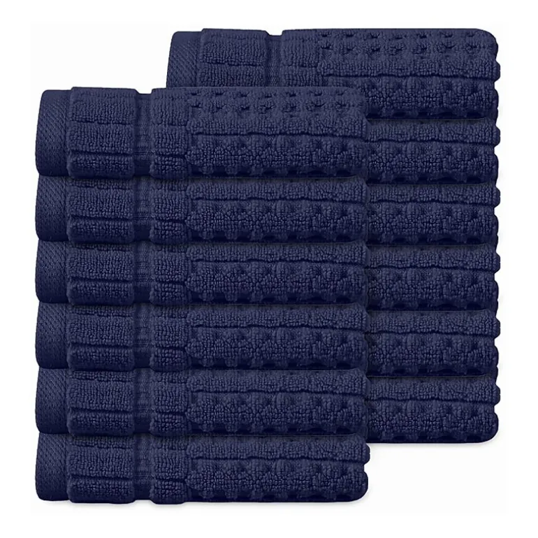 Home Weavers Inc Willow Collection 100% Cotton Zero Twist 12-pc. Quick Dry Washcloth