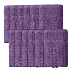 Home Weavers Inc Willow Collection 100% Cotton Zero Twist 12-pc. Quick Dry Washcloth