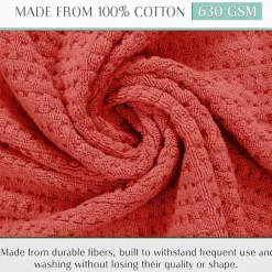 Home Weavers Inc Willow Collection 100% Cotton Zero Twist Super Absorbent 3-pc. Quick Dry Bath Towel Set