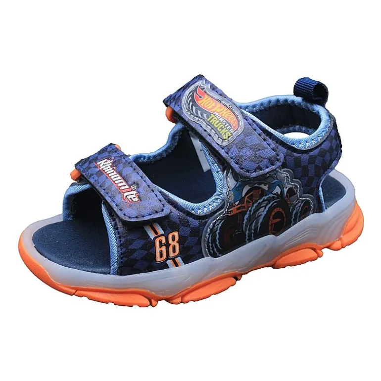 Hot Wheels Boys Hot Wheels Adjustable Strap Footbed Sandals