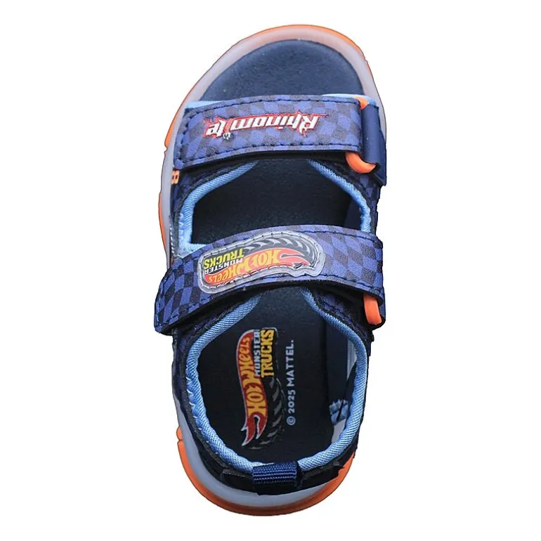 Hot Wheels Boys Hot Wheels Adjustable Strap Footbed Sandals