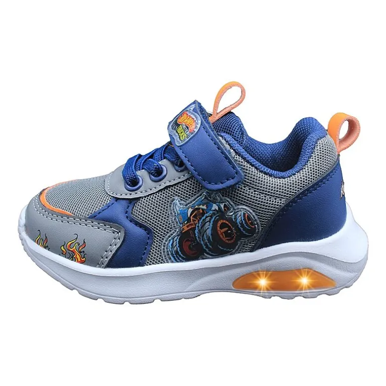 Hot Wheels Monster Trucks Toddler Boys' Light-Up 9 Toddler Boys Hot Wheels Sneakers