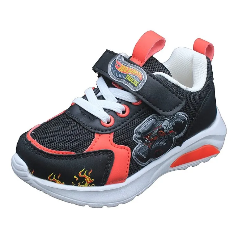 Hot Wheels Monster Trucks Toddler Boys' Light-Up 9 Toddler Boys Hot Wheels Sneakers