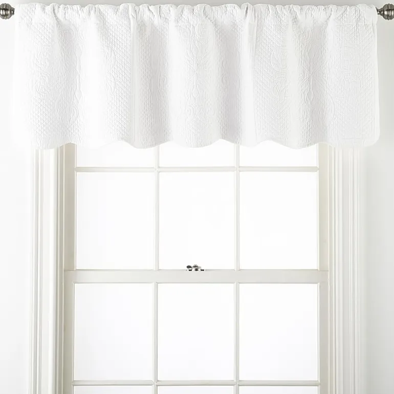 Hudson & Main Audrey Rod Pocket Scallop Valance
