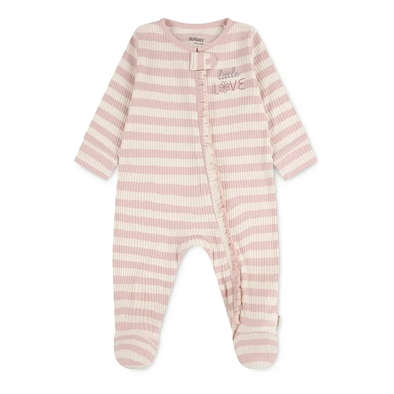 Huggies Baby Girls Striped Sleep and Play