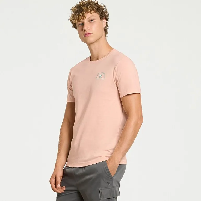Hurley Mens Crew Neck Short Sleeve Regular Fit Graphic T-Shirt