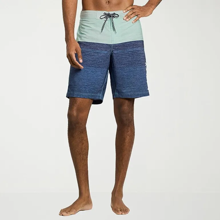 Hurley Mens Drawstring Waist 9 1/2" Ombre Swim Trunks