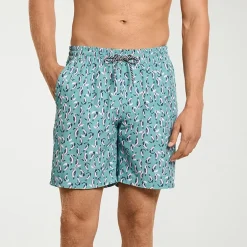 Hurley Mens Drawstring Waist 7 1/2" Ombre Swim Trunks