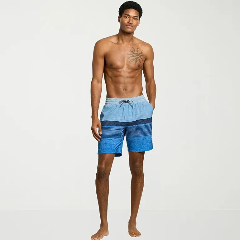 Hurley Mens Drawstring Waist 7 1/2" Ombre Swim Trunks