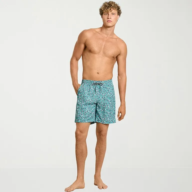 Hurley Mens Drawstring Waist 7 1/2" Ombre Swim Trunks