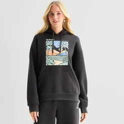 Hurley Womens Juniors Long Sleeve Fleece Hoodie