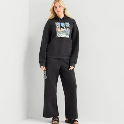 Hurley Womens Juniors Long Sleeve Fleece Hoodie