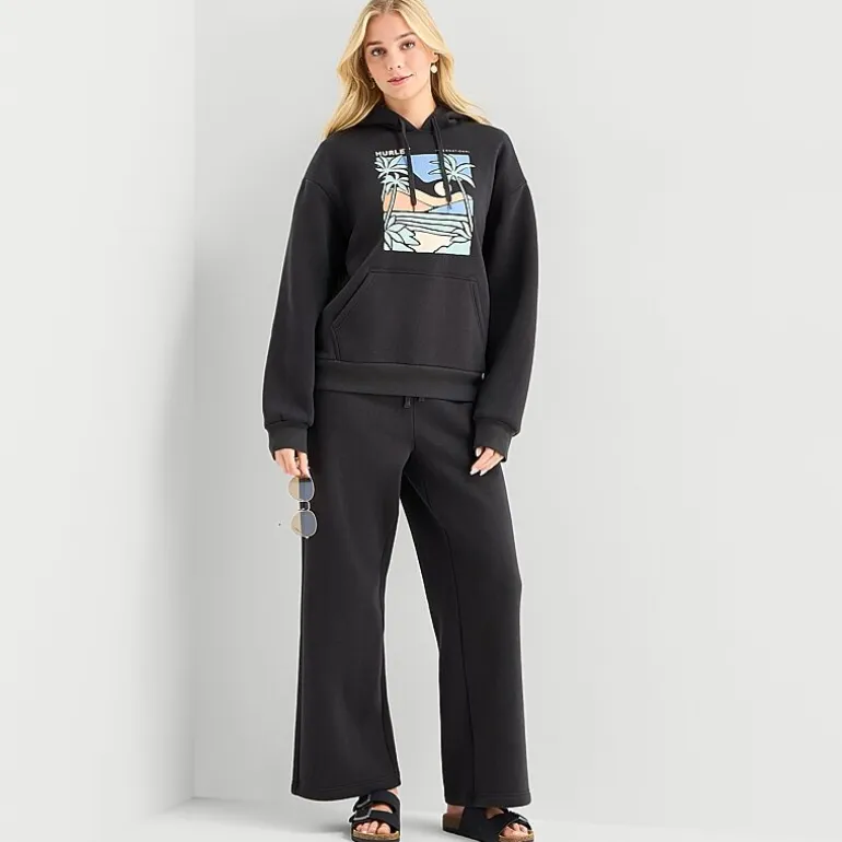 Hurley Womens Juniors Long Sleeve Fleece Hoodie