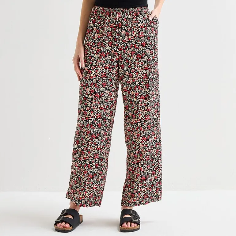 Hurley Womens Juniors Straight Mid Rise Pull-On Pant