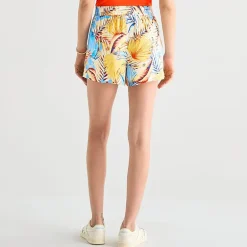 Hurley Womens Mid Rise Juniors Pull-On Short