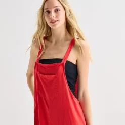 Hurley Womens Square Neck Sleeveless Juniors Jumpsuit