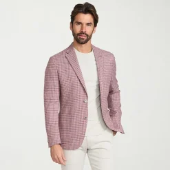 IBIZA AZURE Mens Plaid Slim Fit Sport Coat