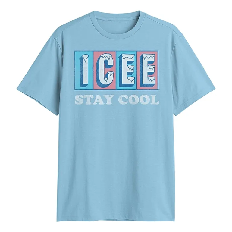 Icee Mens Crew Neck Short Sleeve Regular Fit Graphic T-Shirt