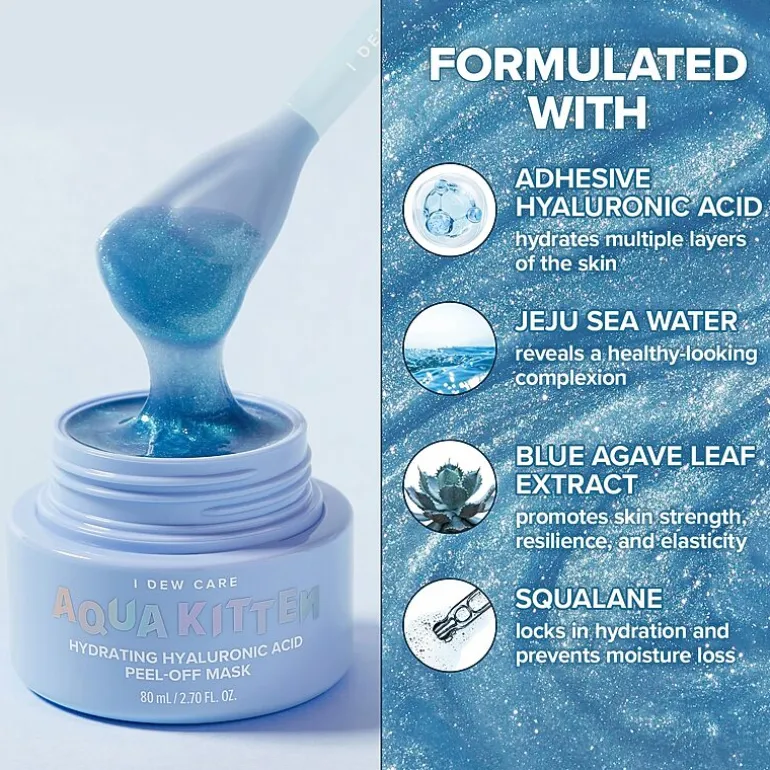 I Dew Care Aqua Kitten Hydrating Hyaluronic Acid Peel-Off Mask
